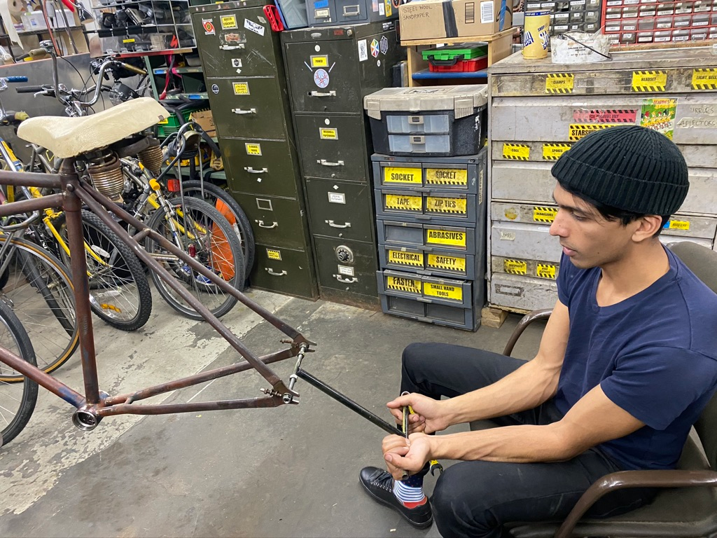 100 year old electric bicycle