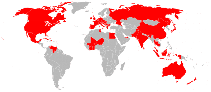 visited countries